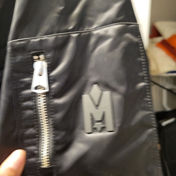 Mackage Black Satin Bomber Jacket - Picture 3 of 3